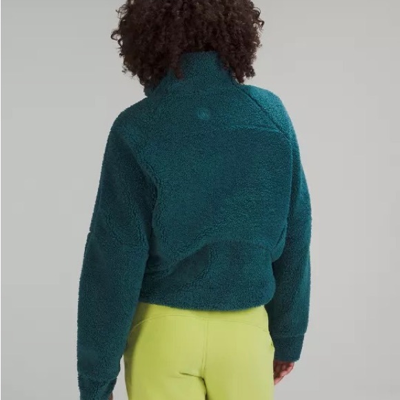 🔥 Lululemon Scuba Oversized Half Zip Hoodie Green Jasper Jade XS/S - Picture 3 of 8